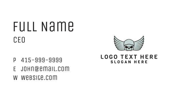 Esports Gaming Skull Angel Business Card Design Image Preview