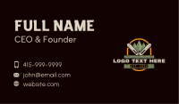 Chainsaw Pine Woodcutter Business Card Image Preview