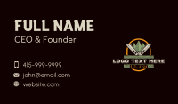 Chainsaw Pine Woodcutter Business Card Design