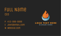 Hot Cold Droplet HVAC Business Card Image Preview