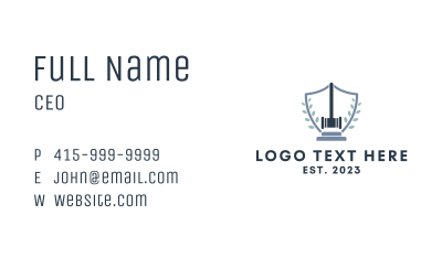 Legal Judge Emblem  Business Card Image Preview