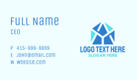 Blue Abtract Robotics Business Card Image Preview