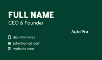 Organic Fancy Wordmark Business Card Image Preview
