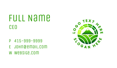 Green Mountain Tour Business Card Image Preview