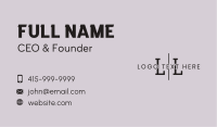 Simple Boutique Lettermark Business Card Design