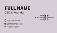 Simple Boutique Lettermark Business Card Image Preview