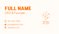 Orange Flower Stall  Business Card Image Preview