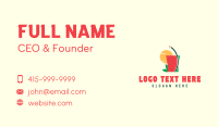 Sunset Watermelon Juice  Business Card Preview