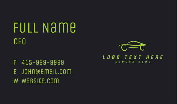 Automobile Fast Car Business Card Design Image Preview