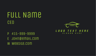 Automobile Fast Car Business Card Image Preview