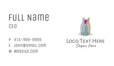Wine Bottle Distiller Business Card