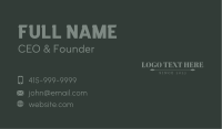 Professional Corporate Business Wordmark Business Card Image Preview
