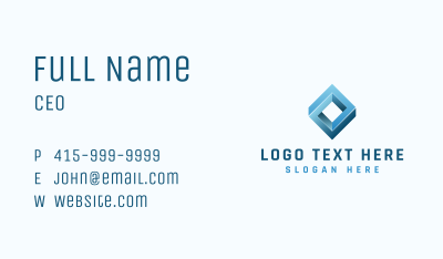 Tech Loop Cube Business Card Image Preview