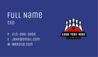 Bowling Alley Sports Tournament Business Card Image Preview