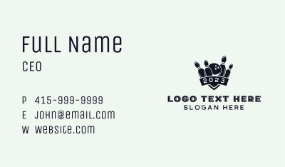 League Sport Bowling Ball Business Card Image Preview