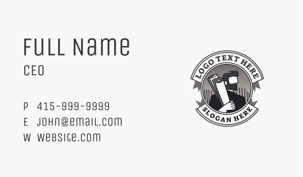 Hipster Architect Man  Business Card Design Image Preview