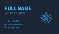 Cyber Pyramid Letter A Business Card Preview