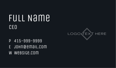 Elegant Boutique Wordmark  Business Card Image Preview