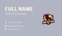 Football Varsity Bull Business Card Preview