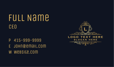 Luxury Elegant Shield Business Card Image Preview