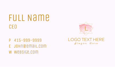 Geometric Watercolor Dermatology Lettermark Business Card Image Preview