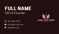 Angelic Wellness Wings Business Card Image Preview