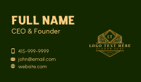 Organic Boutique Leaf Business Card Preview