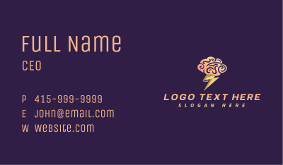 Brainstorm Idea Pyschology Business Card Image Preview