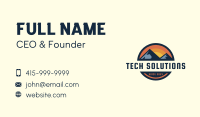 Outdoor Mountain Sunset Business Card Image Preview