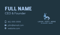 Blue Bunny Animal Business Card Image Preview