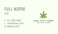 Natural Cannabis Leaf Business Card Image Preview