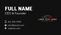 Fast Car Driving Business Card Design