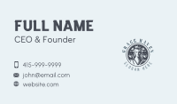 Crown Justice Woman Business Card Design