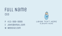 Blue Newborn Baby Business Card Image Preview