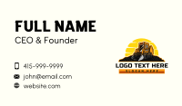 Heavy Equipment Construction Business Card Preview