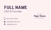 Floral Beauty Wordmark Business Card Image Preview