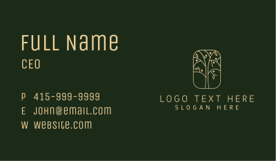 Golden Tree Horticulture Business Card Image Preview