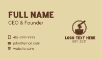 Axe Woodcutter  Business Card Image Preview