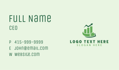 Accounting Money Statistics Business Card Image Preview