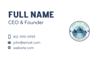 Mountain Peak Travel Business Card Image Preview