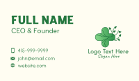 Herbal Medicinal Cross  Business Card Design