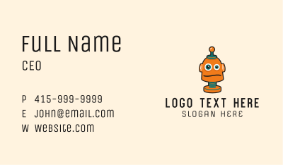 Tech Robot Character Business Card Image Preview