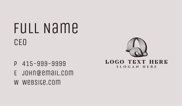 Deluxe Vintage Letter Q Business Card Design Image Preview