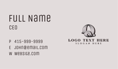 Deluxe Vintage Letter Q Business Card Image Preview
