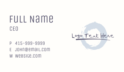 Urban Graffiti Brush Wordmark  Business Card Image Preview