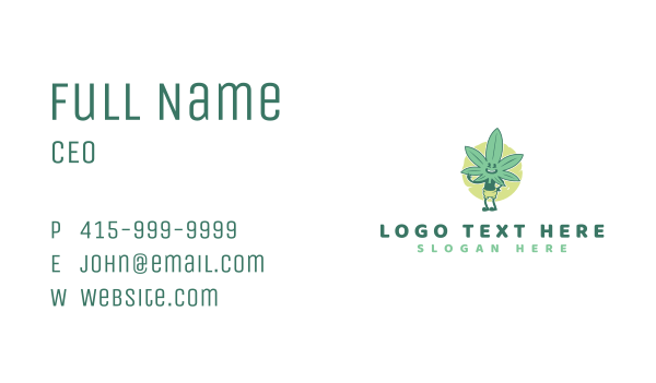 Marijuana Hemp Weed Business Card Design Image Preview