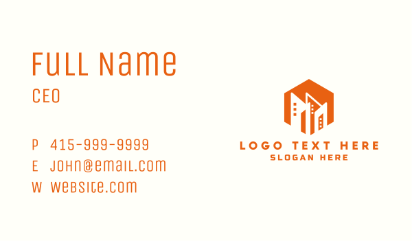 Residential City Building Business Card Design Image Preview