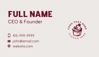 Retro Cupcake Dessert Business Card Preview