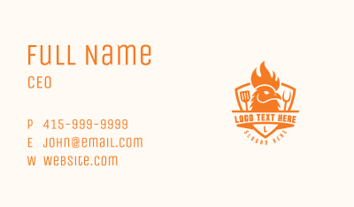 Chicken Barbecue Grill Business Card Image Preview