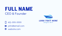 Blue Yacht Sailing Business Card Image Preview